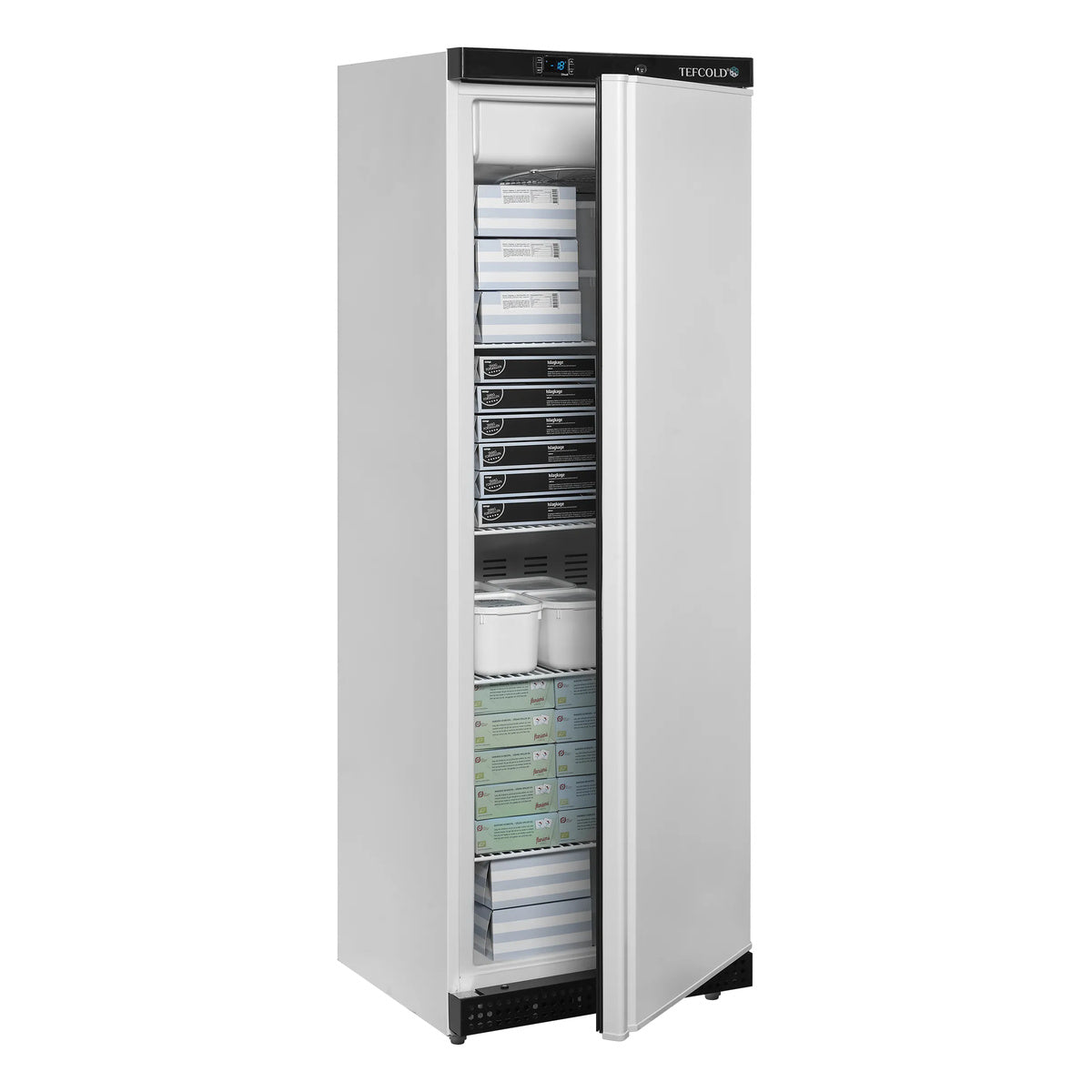 Fryseskap Tefcold UF400V – ventilert kjøling, automatisk avriming, justerbare hyller
