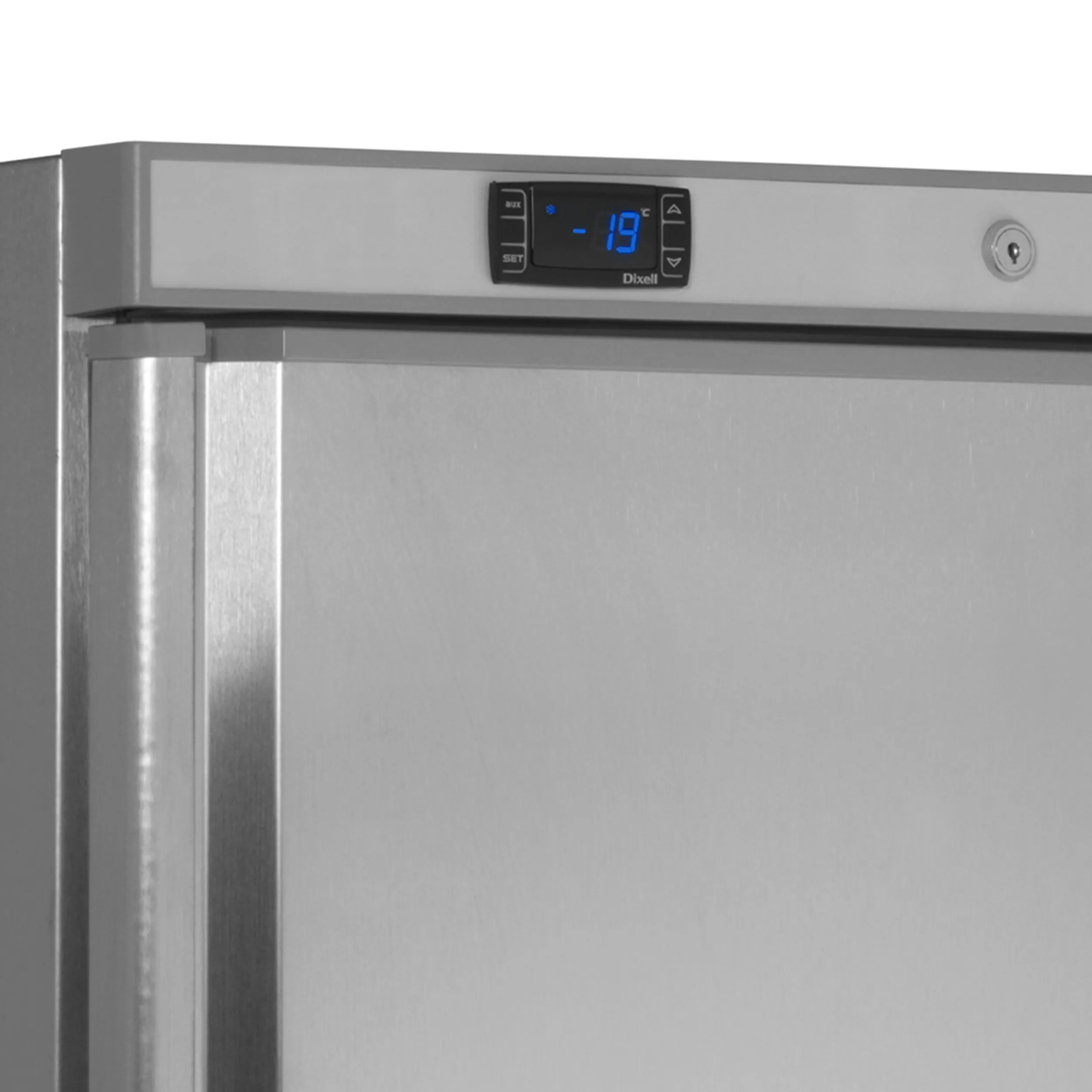 Tefcold Fryseskap UF400VS rustfri utside, låsbart og ventilert kjøling