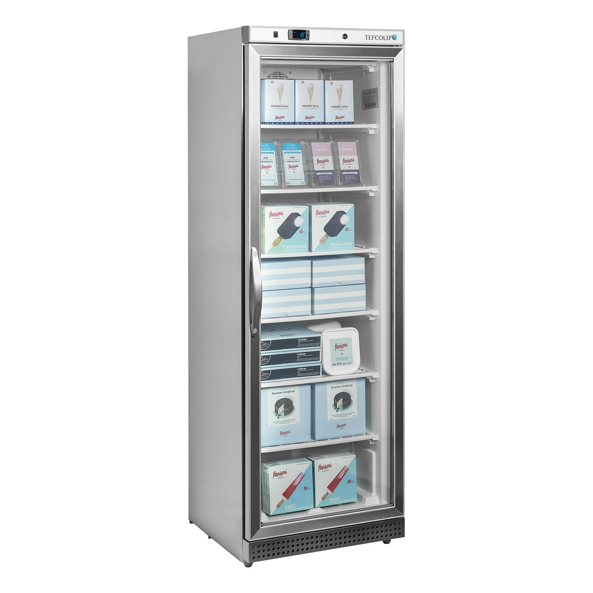 Tefcold UF400SG – produktbilde med innhold
