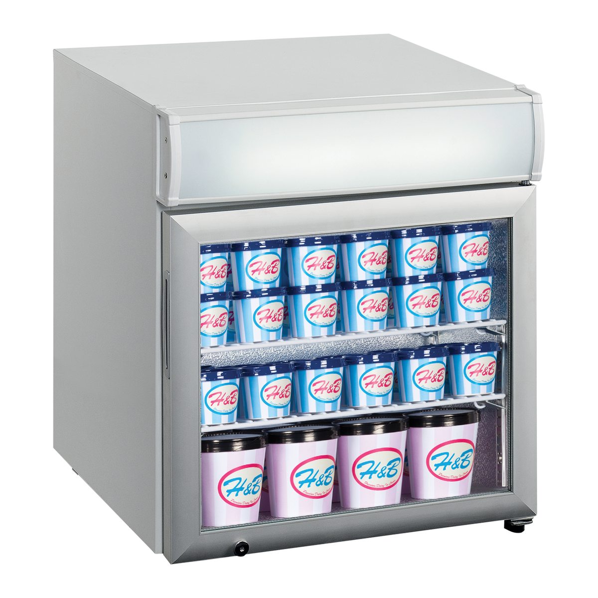 Tefcold UF50GCP – produktbilde med innhold
