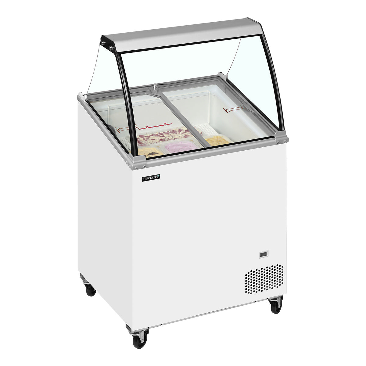 Tefcold IC202SCE-SO – produktbilde med innhold