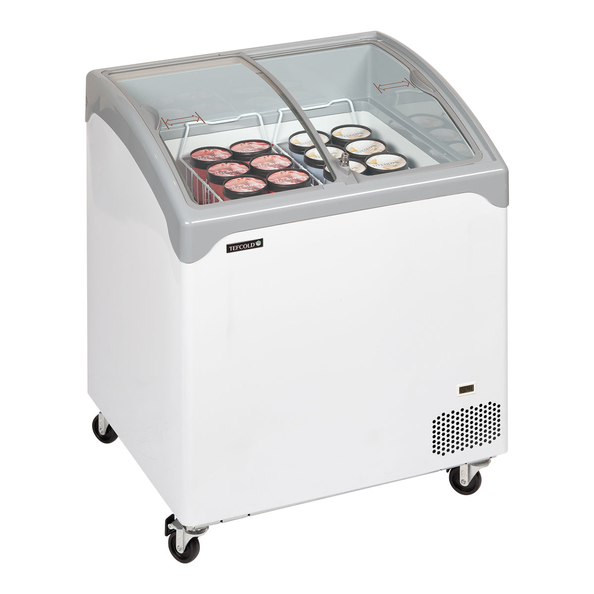 Tefcold NIC202SCEB – produktbilde med innhold
