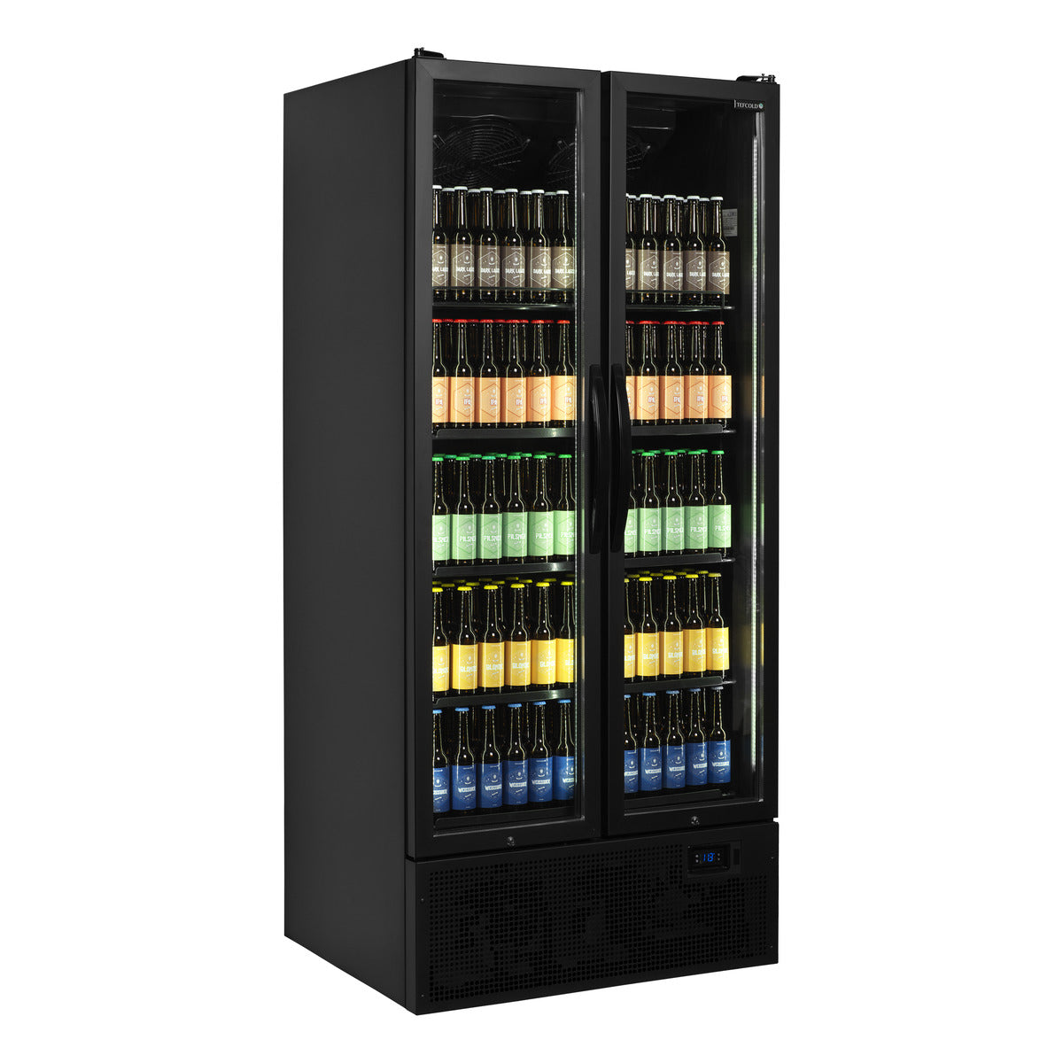 Tefcold FS890H BLACK – produktbilde med innhold