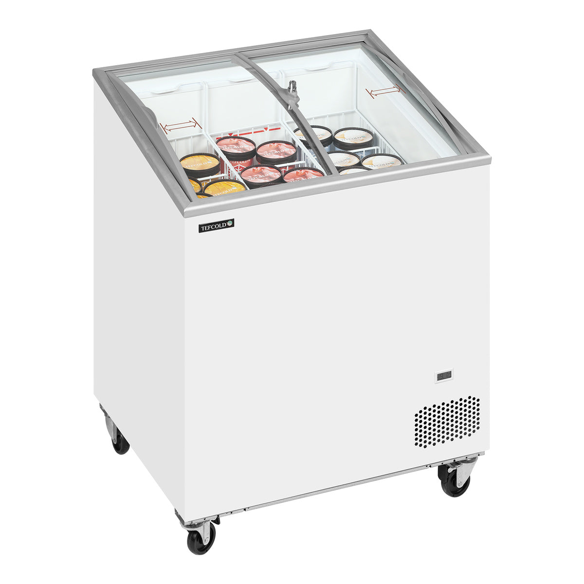 Tefcold IC202SCEB – produktbilde med innhold