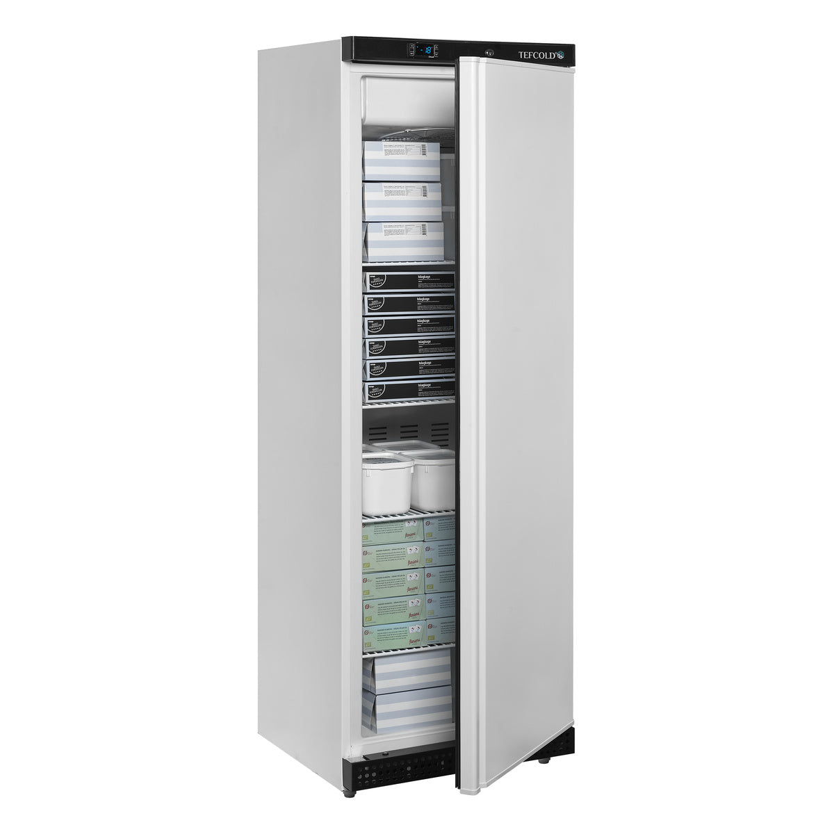 Tefcold UF400V – produktbilde med innhold