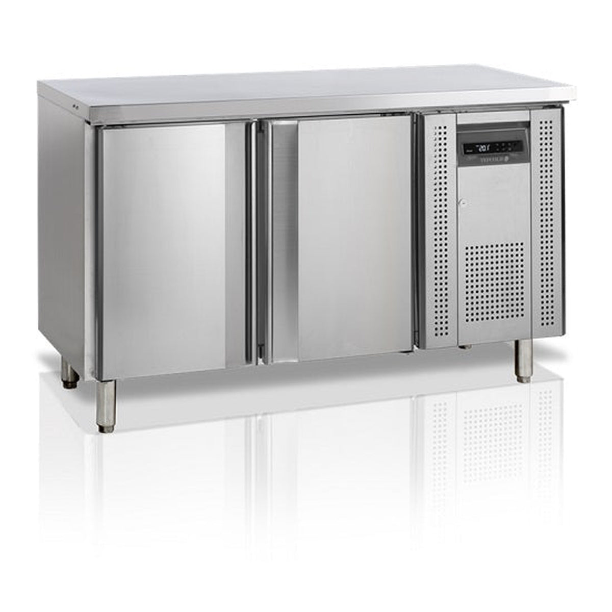 Frysebenk Tefcold SK6210BT – for snacks, ventilert kjøling, rustfritt stål
