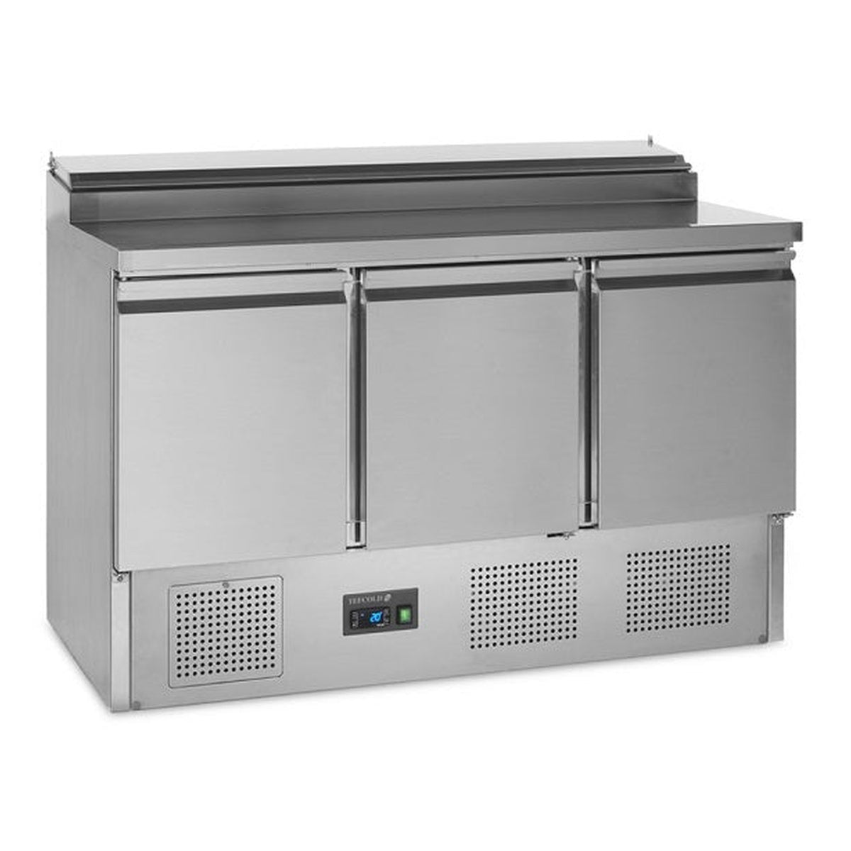 Sandwichbenk GN1/1 Tefcold SS1435 – vifteassistert kjøling, rustfritt stål, automatisk avriming