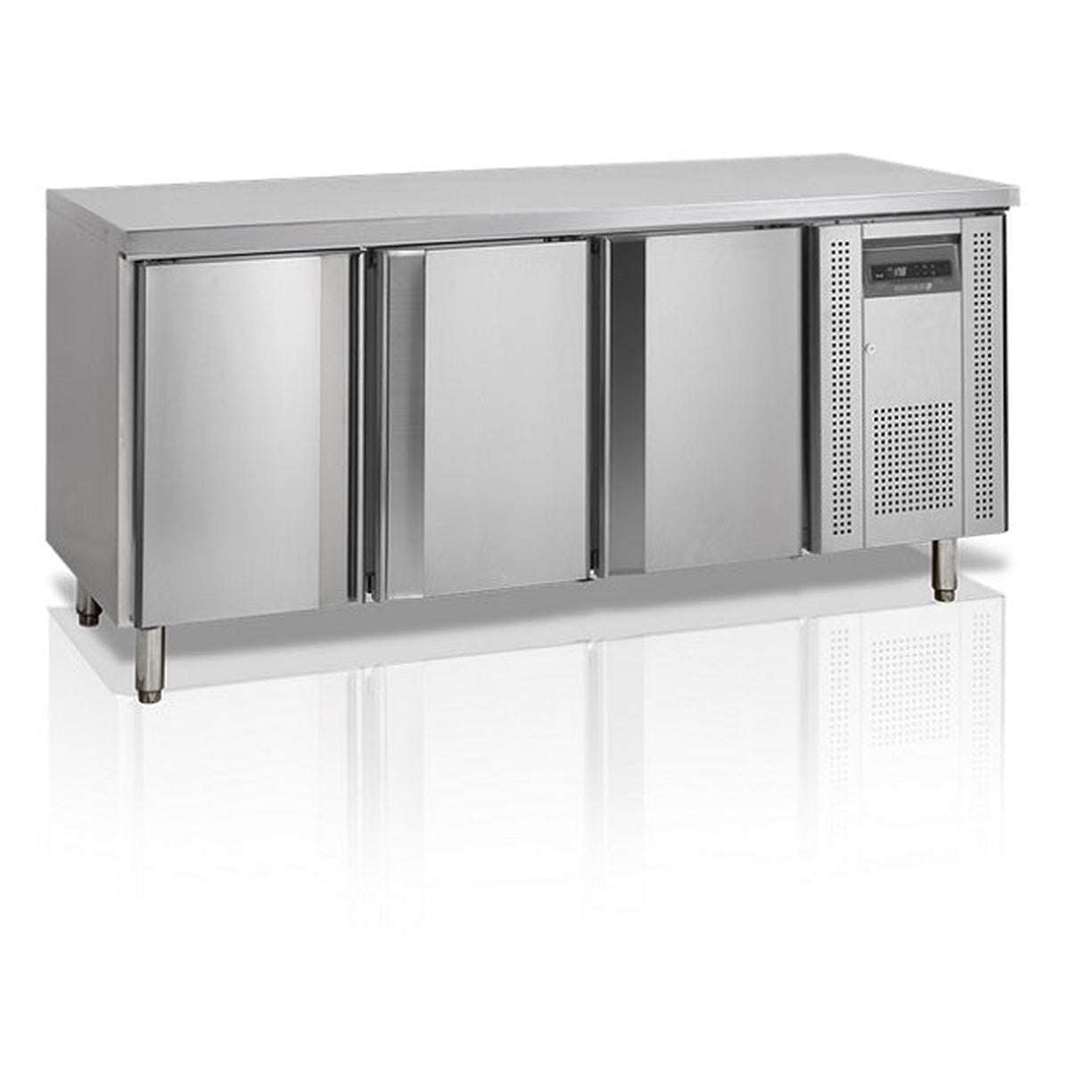 Frysebenk Tefcold SK6310BT – for snacks, ventilert kjøling, rustfritt stål
