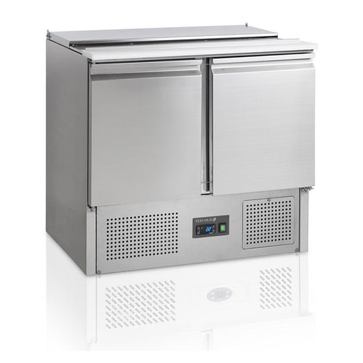 Saladette GN1/1 Tefcold SA920 – vifteassistert kjøling, rustfritt stål, automatisk avriming