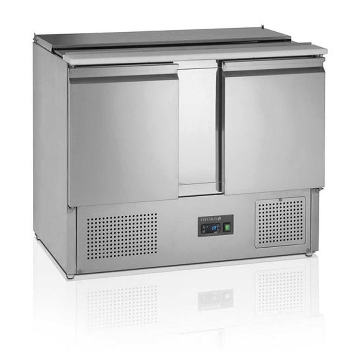 Saladette GN1/1 Tefcold SA1045 – vifteassistert kjøling, rustfritt stål, automatisk avriming
