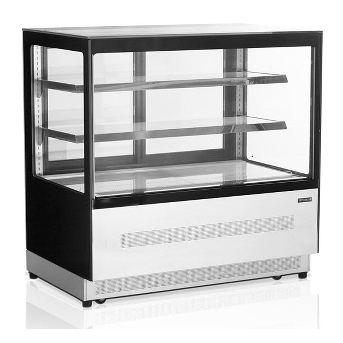 Kjøledisk Tefcold LPD1200F/BLACK – LED-belysning, skyvedører i glass, glasstopp
