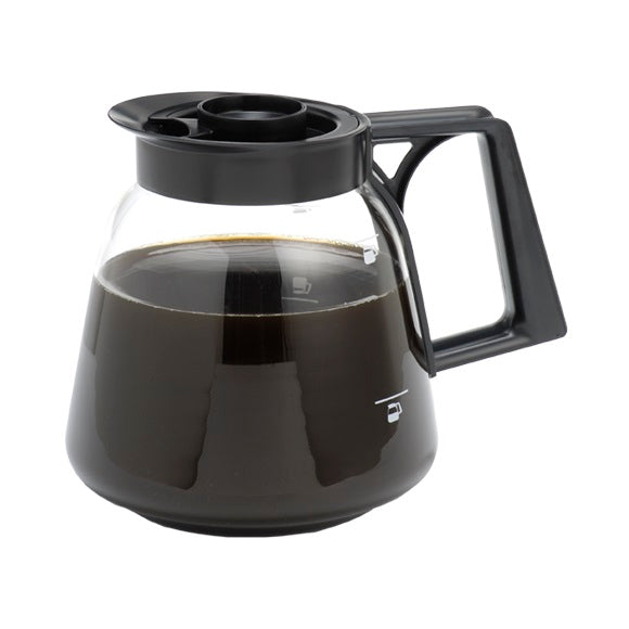 Glasskanne for kaffetrakter umerket, mengde 1,8 liter. med fylle / hellelokk