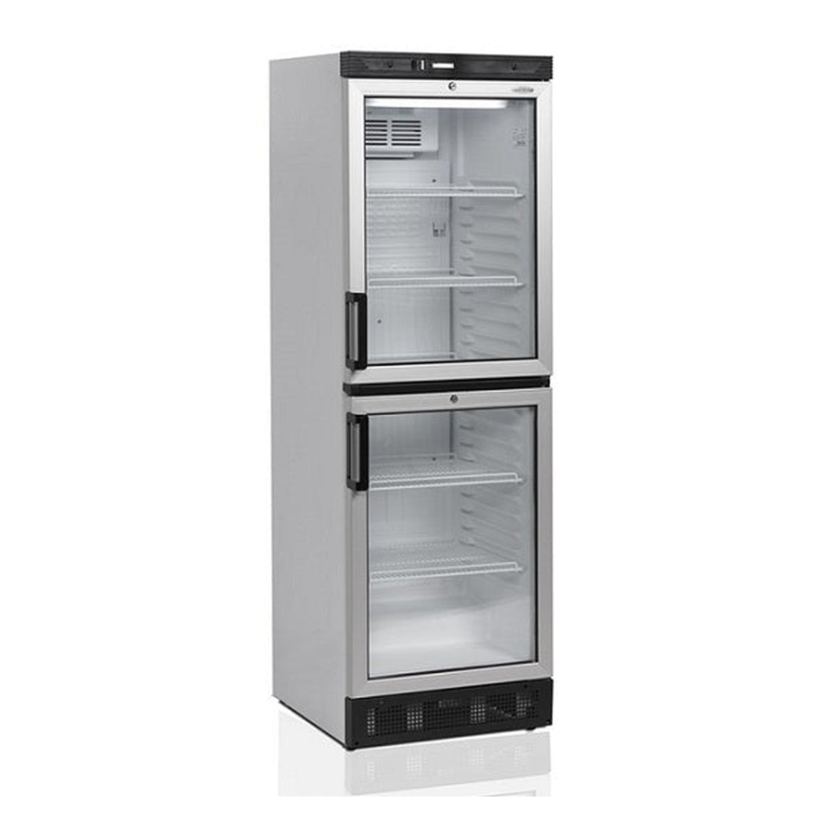 Flaskekjøler Tefcold FS2380 – vifteassistert kjøling, LED-belysning, justerbare hyller
