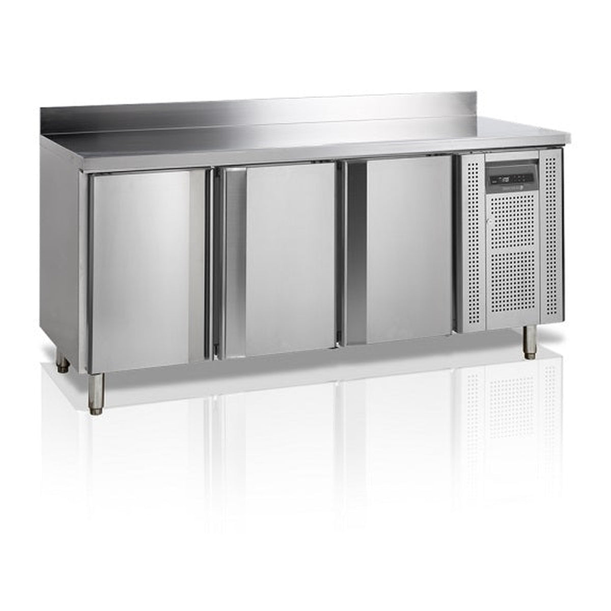 Frysebenk GN1/1 Tefcold CF7310 – ventilert kjøling, rustfritt stål, automatisk avriming